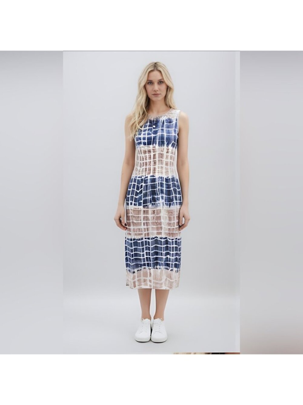 Tie Dye Split Hem Tank Dress